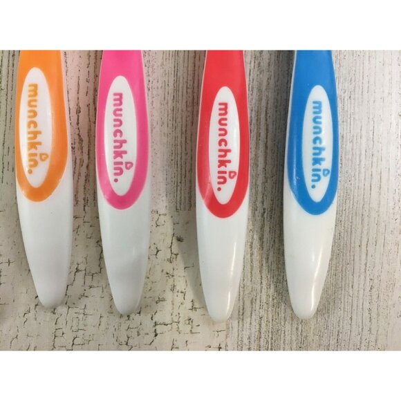 Munchkin Lot of 5 Soft Tip Baby Infant Spoons Plastic - Picture 6 of 11